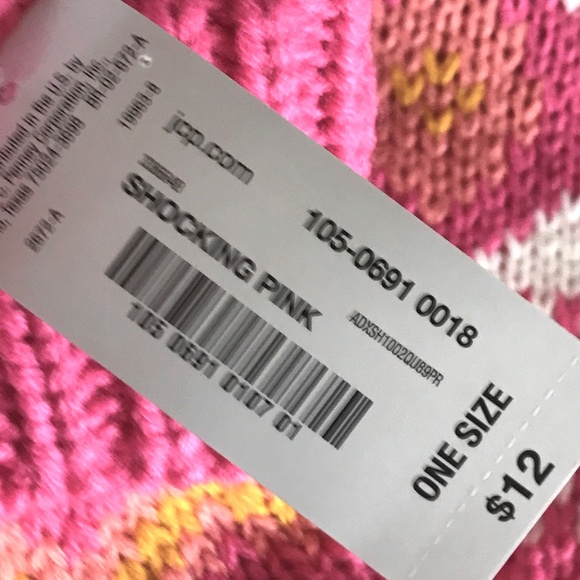 Mixit Fair Isle Pattern Scarf Hat Gloves Pink Gold Grey White - Picture 12 of 13